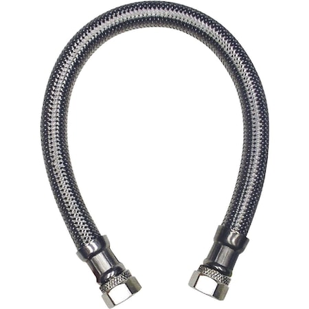 B & K 3/8 In. C x 3/8 In. C x 20 In. L Stainless Steel Faucet Connector 496-243